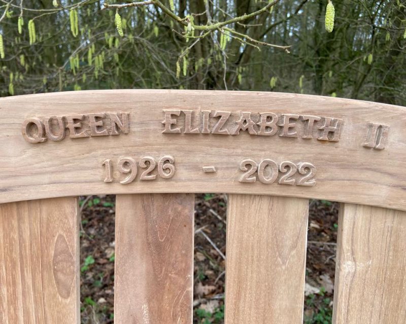 Queen Elizabeth bench