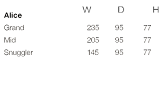 Alice Size Guide