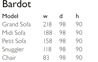 Bardot Size Guide