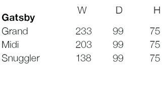 Gatsby Size Guide