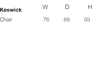 Keswick Size Guide