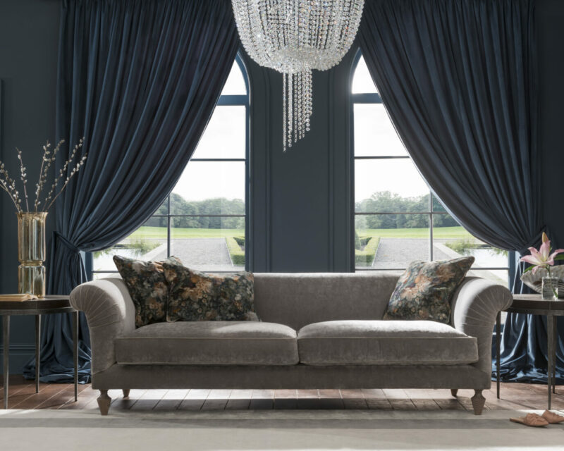 Loretta Grand Sofa in Opium Diamond