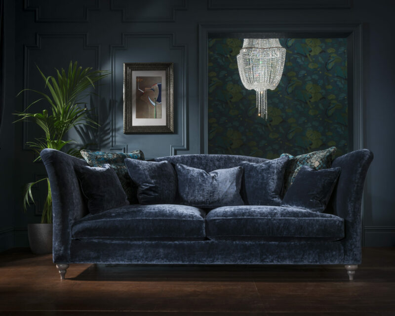 Monique Grand Sofa in Opium Saphire