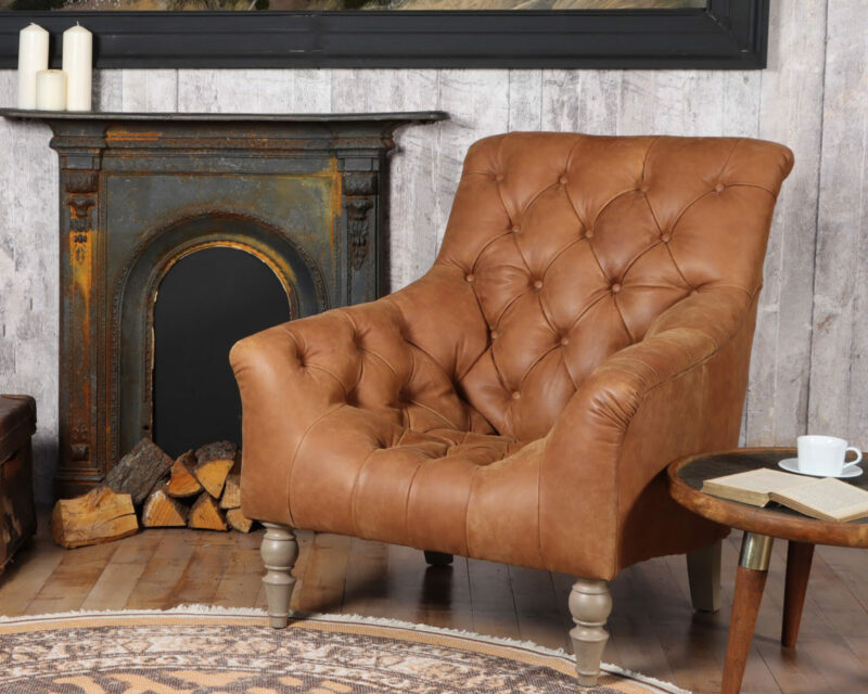 Newton chair in Leather