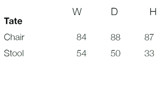 Tate Size Guide