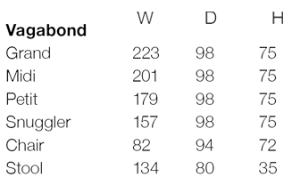 Vagabond Size Guide