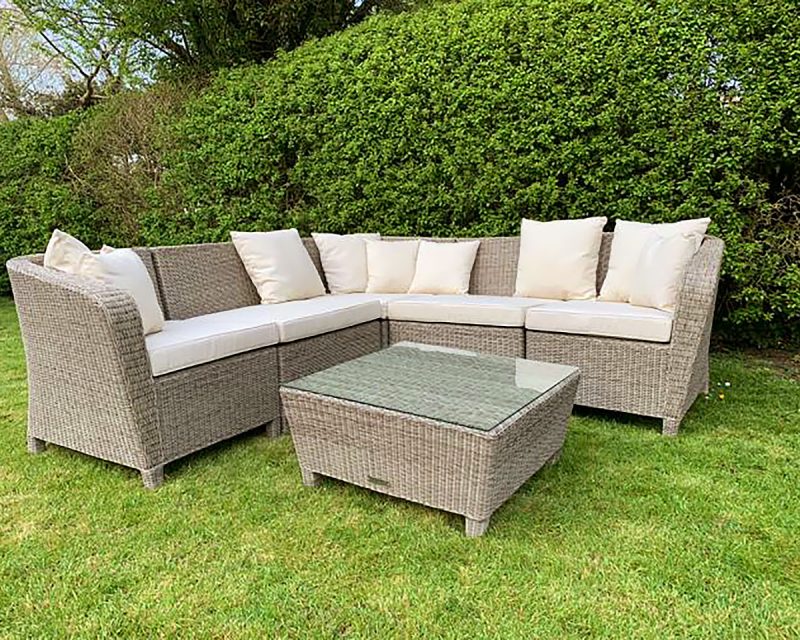 Corner Poly Rattan Sofa